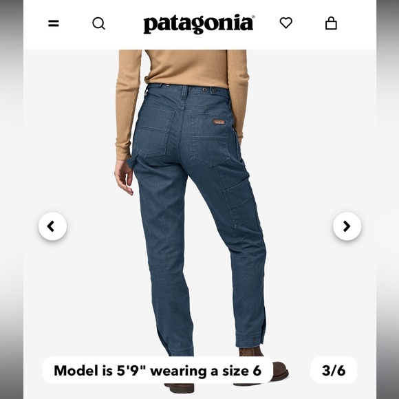 Patagonia Women’s All Seasons Canvas Double Knee Pants Size 4 - Picture 5 of 8